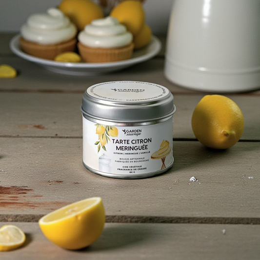 Bougie Tarte citron meringuée