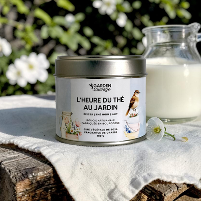 Bougie L'heure du thé au jardin