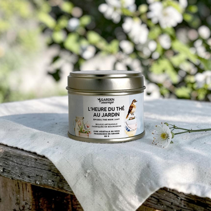 Bougie L'heure du thé au jardin
