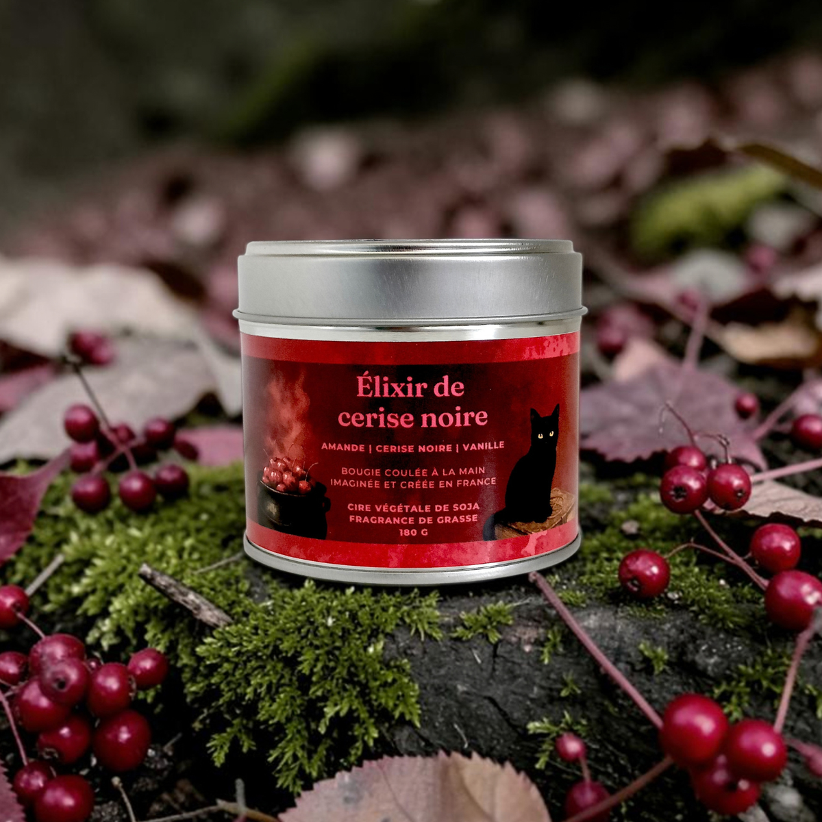 Bougie - Elixir de cerise noire