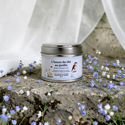 Bougie - L'heure du thé au jardin