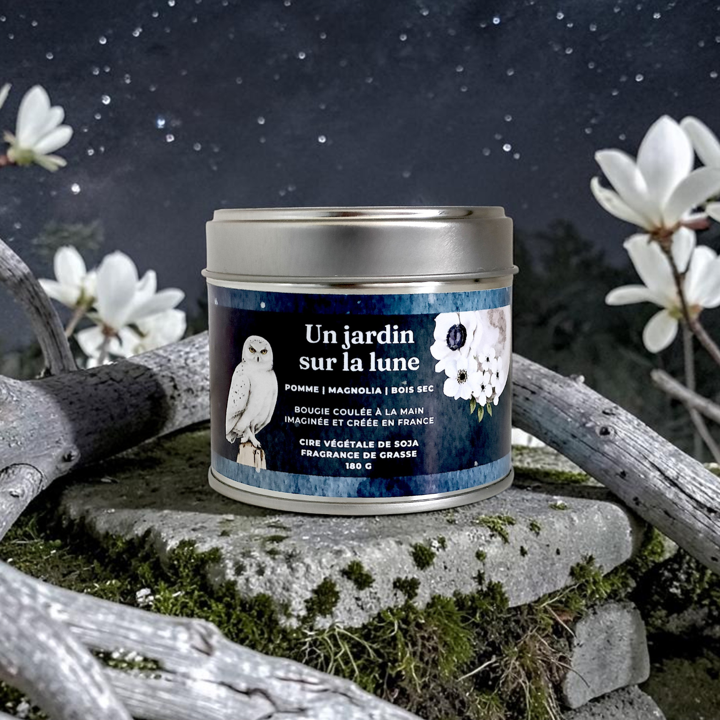 Bougie - Un jardin sur la lune